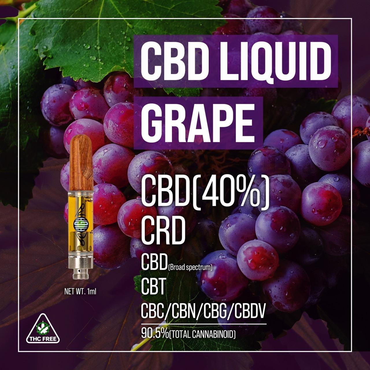 CBD リキッド 1ml Grape - beHIGHnd